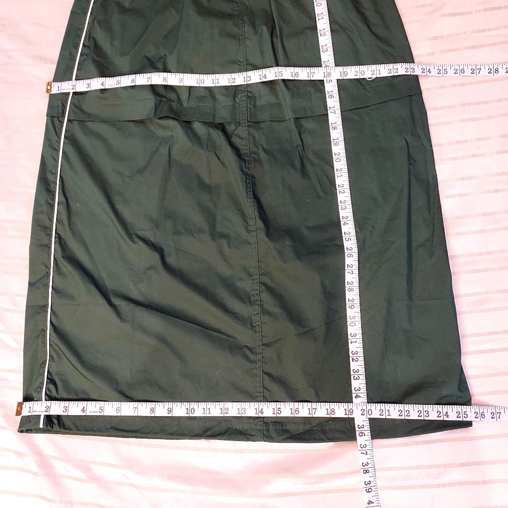 NWT NIKE Streetwear Woven Parachute Skirt in Dark Green - Picture 11 of 11